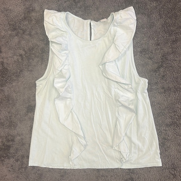 J crew ruffle tank - Picture 1 of 8